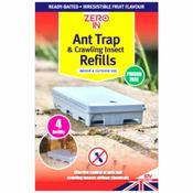 Zero In Ant and Crawling Insect Trap Refills 4 Pack Poison