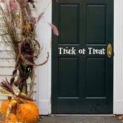 Trick or Treat Halloween Door Decal