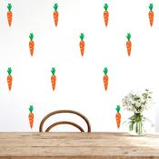 Carrot Vinyl Wall Pattern