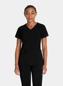 Dickies EDS Essentials Women's Mock Wrap Scrub Top DKE625 - Black image