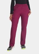 Dickies EDS Signature Women's Natural Rise Tapered Leg Pull-On Scrub Trousers DKE86106 - Wine image