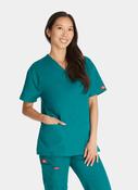 Dickies EDS Signature V-Neck Scrub Top DKE86706 - Hunter image