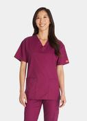 Dickies EDS Signature V-Neck Scrub Top DKE86706 - Wine image