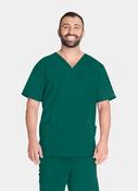 Cherokee Core Stretch Unisex V-Neck Scrub Top WWE4725 - Hunter image