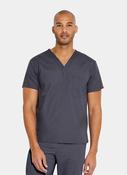 Unisex Dickies EDS Signature Tuckable V-Neck Scrub Top DKE83706 - Pewter image