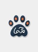 Clog charm - Paw of Love