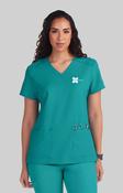 Excel Recruitment - Cardi Scrub Top Teal image