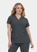 Koi Next Gen Hustle And Heart Scrub Top - Charcoal image
