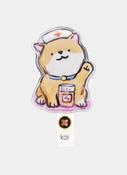 Koi Retractable Shaker Badge Reel - Nurse Shiba