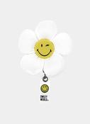 Koi Retractable Shaker Badge Reel - Flower Smiley Puffer