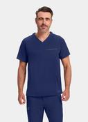 Healing Hands 360 Steven Scrub Top - Navy