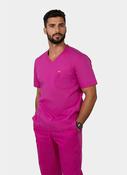 Unisex Orange Standard Balboa Scrub Top - Fierce Fuchsia image