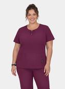 Koi Lite Serenity Scrub Top - Wine image