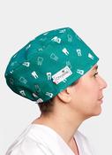 ChrysVal Covering Scrub Hat - Tooth Print