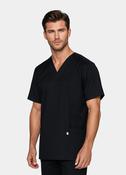 HappyFIT Unisex Scrub Top - Black image