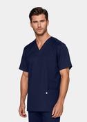 HappyFIT Unisex Scrub Top - Navy image