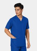 HappyFIT Unisex Scrub Top - Regal Blue image