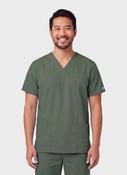 Cherokee Unisex Scrub Top - Olive image