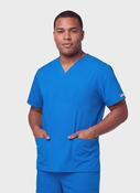 Cherokee Unisex Scrub Top - Royal image