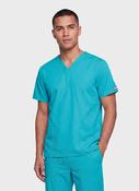 Cherokee Unisex Scrub Top - Turquoise image