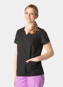 HappyFIT Lily Scrub Top - Black image