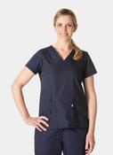 HappyFIT Lily Scrub Top - Navy image