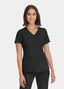 Healing Hands Monica Scrub Top - Black image