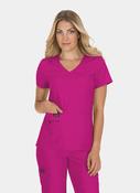 Koi Basics Becca Scrub Top - Azalea Pink image
