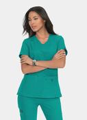 Koi Basics Katie Scrub Top -  Teal image