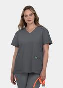 Koi Cureology Cardi Scrub Top - Pewter image