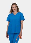 Koi Cureology Cardi Scrub Top - Royal image