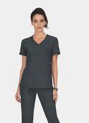Koi Lite Philosophy Scrub Top - Charcoal image