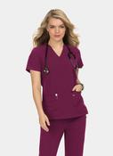 Koi Next Gen Hustle And Heart Scrub Top - Wine image