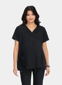 Koi Next Gen Onboard Maternity Scrub Top - Black image