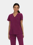 Koi Next Gen Ready To Work Scrub Top - Wine image