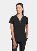 Healing Hands 360 Sonia Scrub Top - Black image