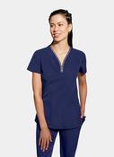 Healing Hands 360 Sonia Scrub Top - Navy image