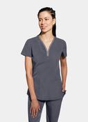 Healing Hands 360 Sonia Scrub Top - Pewter image