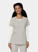 Koi Solis Sari Scrub Top - Bone image