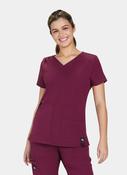 Koi Solis Sari Scrub Top - Wine image