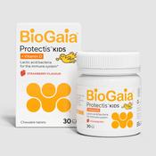 BioGaia Protectis Strawberry Kids Tablets 30s with Vitamin D image