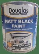 DOUGLAS MATT BLACK PAINT FOR WOOD AND METAL - QUICK DRYING image