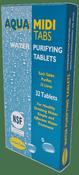 CLEAN TABS AQUA MIDI TABS - WATER PURIFYING TABLETS - BOX OF 32 TABLETS