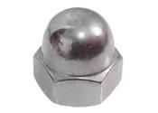 STAINLESS STEEL DOMED NUT - HEXAGON  - SOLD INDIVIDUALLY