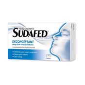Sudafed N/D Decongestant 60Mg Fc Tabs 12 Tabs John&amp;John Ph Only image