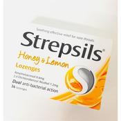 Strepsils Honey &amp; Lemon Lozenges 36Loz Reckitts image