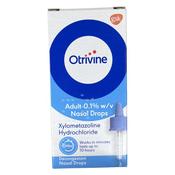 Otrivine Adult 0.1% Nasal Drops Solution 10 Ml Haleon Ph Only image