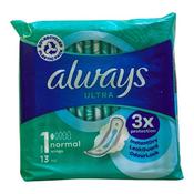 Always Ultra Pads Normal With Wings Size 1 13S image