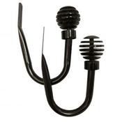 28mm Perth Gun Metal Hold Back Pair