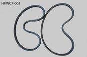 Set of 2 Belts for 7HP Wood Chipper
